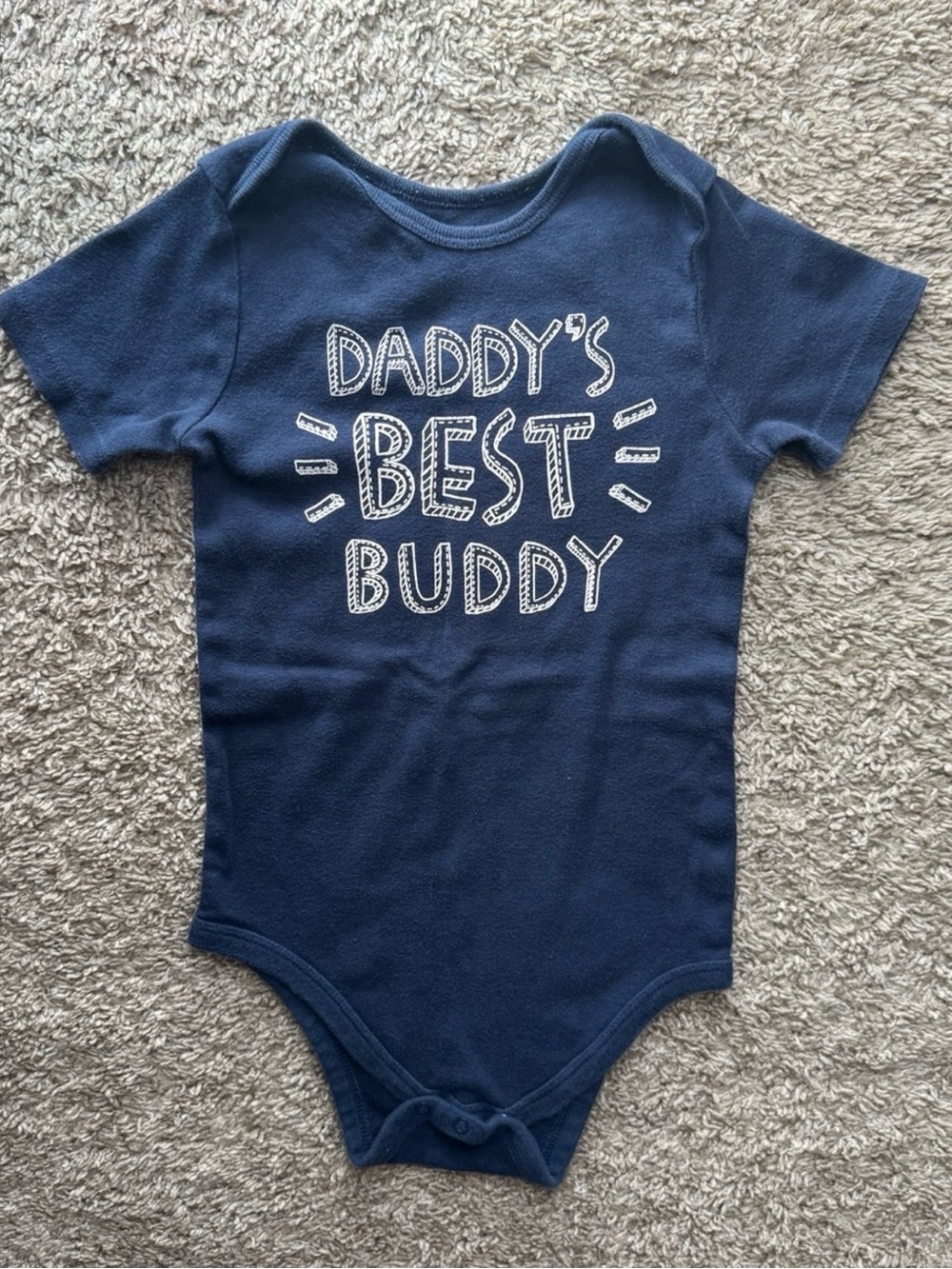 Member’s Mark Baby’s Favorite Bodysuit 24M “Daddy’s Best Buddy” Navy